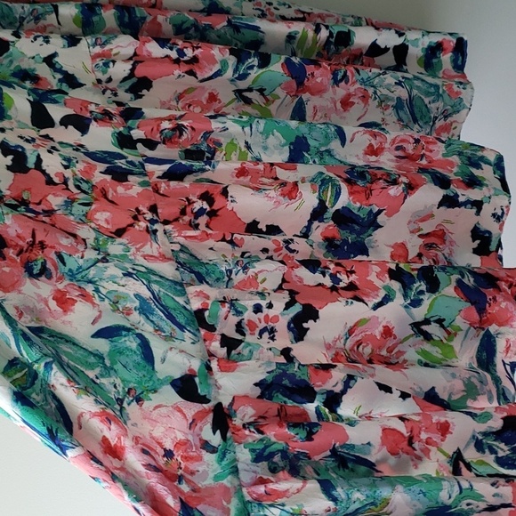 H&M Floral Dress XXL Sleeveless Flowy Sundress Vacation Wedding Beach Resortwear - Picture 7 of 13